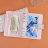 Eco-Friendly A6 Matte Sand Card Book Refill with Grid Pages and Sticker Storage
