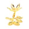 Ball Base Gold Sliver Tree Leaf Shape Metal Holder Sphere Stone Support