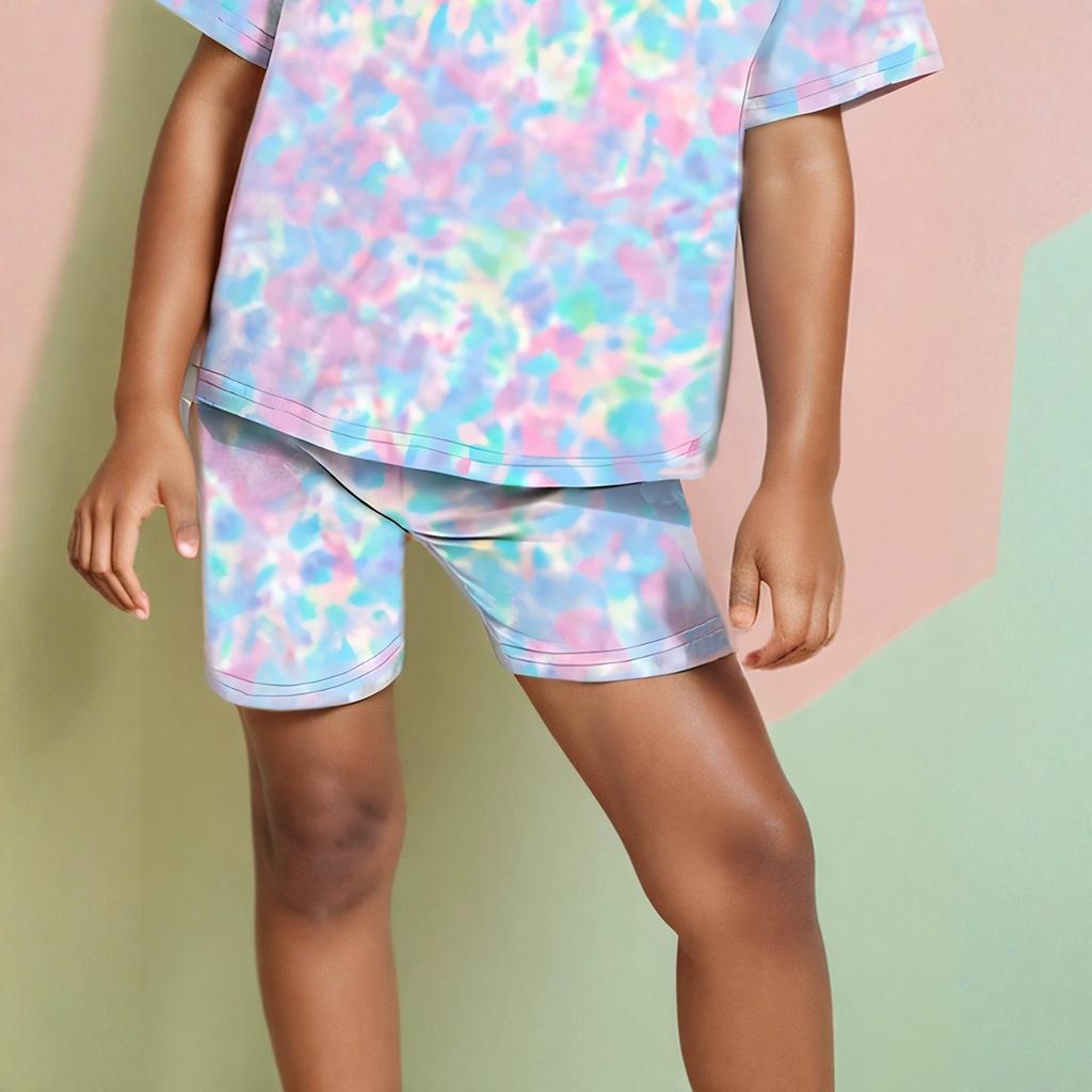 Kids Casual Stylish Two-Piece Set With Flare Leggings