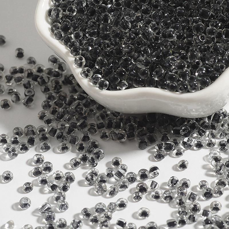 Transparente irisierende DIY Perlenzubehör: Gefärbte Kern Reisglas Rocailles für Kreuzstich