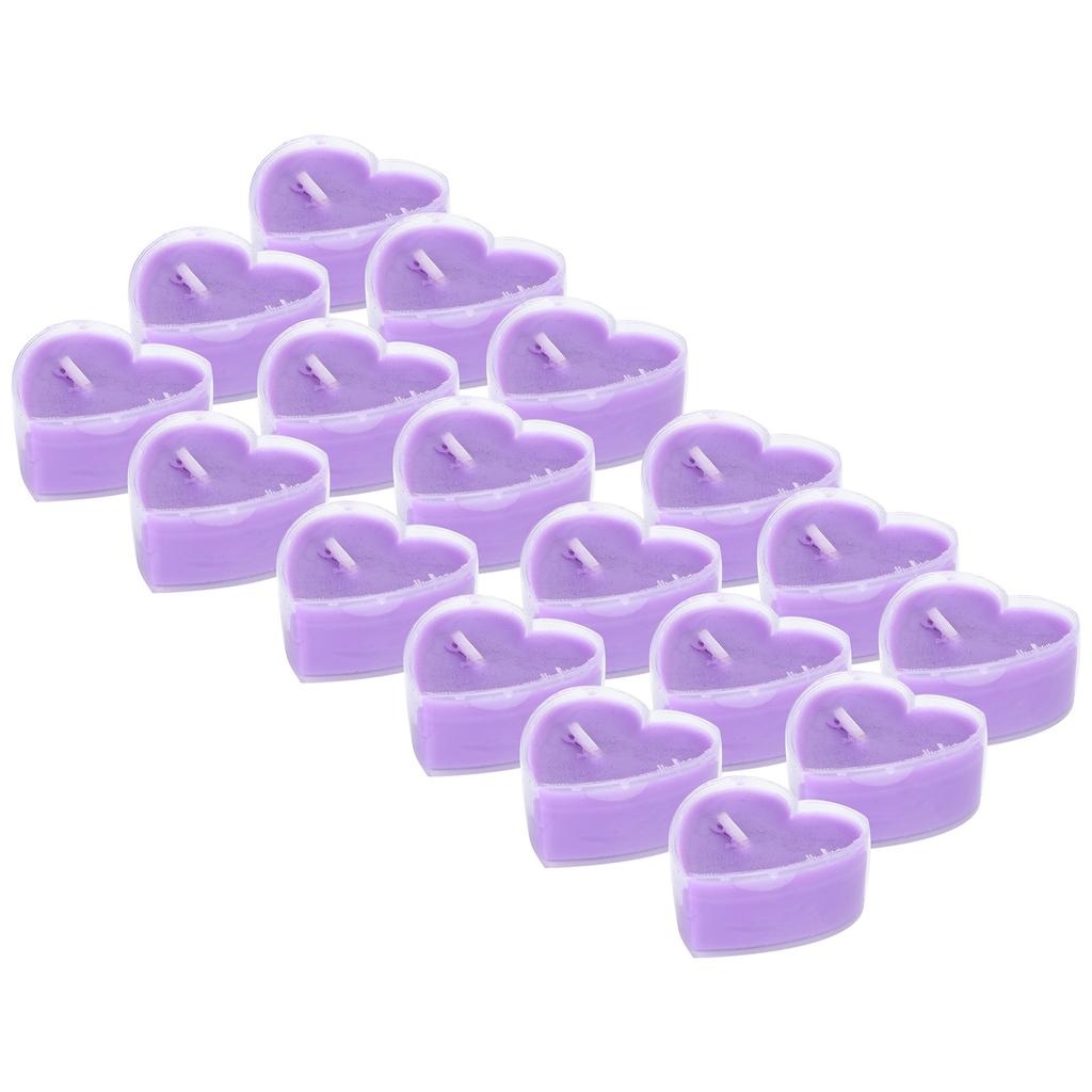 18Pcs Heart Shaped Candle Romantic Dinner Candlelight Decorations Ornaments
