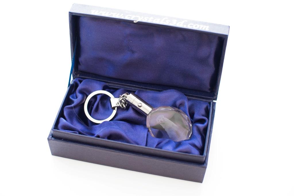 Golden Retriever - zawieszka ze zdjęciem psa, kryształowy brelok w pudełku prezentowym, wyjątkowy prezent od Art-Dog