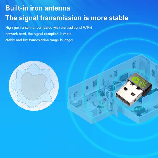 Yousheng USB Wi-Fi Drahtlose Netzwerkkarte Schnelle Sichere Verbindung 150Mbps Hohe Geschwindigkeit CD-freie Installation Treiber-Adapter Netzwerkkarte