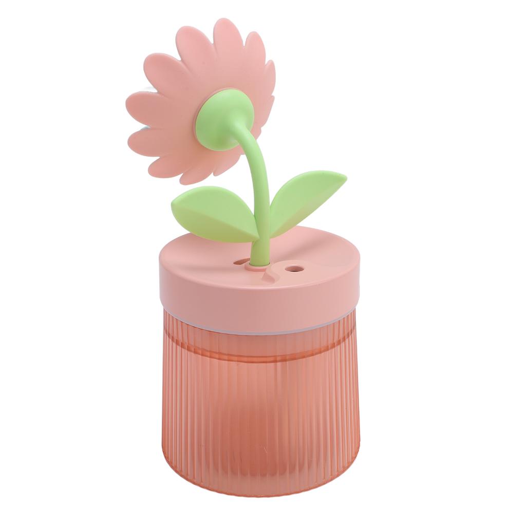 260ML Sonnenblumen-Desktop-Luftbefeuchter Buntes Umgebungslicht USB-Nebel-Diffusor Tragbarer Luftbefeuchter für