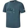 FILA Basic Minimalist Sports Fitness Cool Feeling Round Neck Short Sleeve T-Shirt Men Tops Tea-Blue A11M331114F-DB