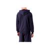 Emporio Armani Logo Patch Drawstring Hooded Zip-Up Raglan Sleeve Sweatshirt Men sweatshirt Navy-Blue 111835-3R573-48336