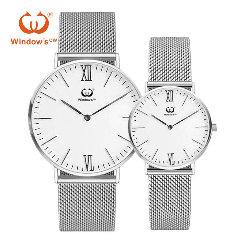 

Wenda Shi Ультратонкие Минималистичные Парные Часы - Корейский Стиль Трендсеттер для Студентов Rose Gold