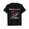 Unisexs T Shirt With Gerunisex Text Quot Fischsterr Str Mich Nicht Beim Angeln Vintage Slightly Stretched Casual Homme