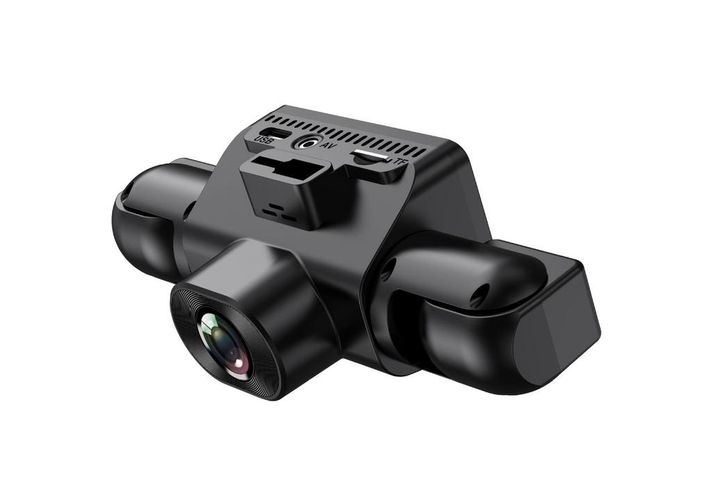 Telecamera da cruscotto 4K Ultra HD 360° Visione notturna a quattro lenti 2026 con connettività APP