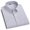 Men's Summer Plaid Cotton Short Sleeve Shirt - Breathable & Sweat-Absorbing