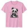 Baby Watercolor Panda Bear Sitting Unisexs TShirt Panda Animals Birthday