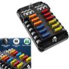 6/12 Way 12-24V Car Boat Fuse Blade Fuse Box Holder With Plastic Cover For Power Panel Board Camper Fuse Fuses4