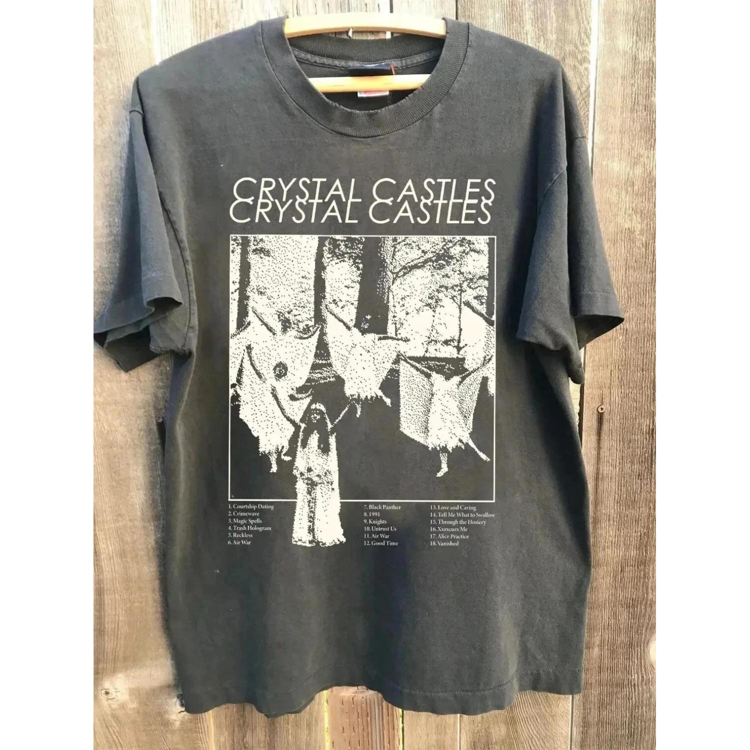 

Brand New! Crystal Castle Band Concert T-shirt Fan Gift T-shirt Printed Pattern Unisex T-shirt Casual Sports Outdoor Dressing XXXXXL