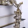 Statue Figurine Animal Sculpture Resin Crafts Ornament for Living Room Bookshelf Decor