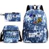 Astro Bot Children's School Bag, Cosmic Robot Elementary School Student Starry Sky Backpack Leisure Bag