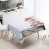 Cake Printed Tablecloth Hotel Restaurant Table Decoration and Ornament Stain Resistant Rectangular  Home
