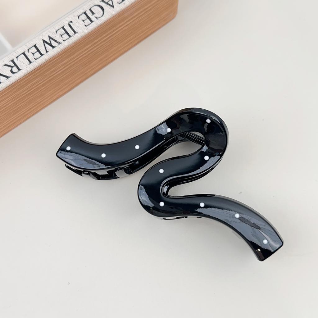 Korean Version of The Polka Dot Hair Clip Women's New Half-caught Hair Clip Headdress Hairpin Clip Disc Hair Clip Summer Hair Accessories