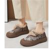 Cotton Shoes Women's Winter Embroidered Fur Shoes Warm Snow Boots with Fleece Thickened Cotton Boots Thickened with Thick Soles and Heightened Boots