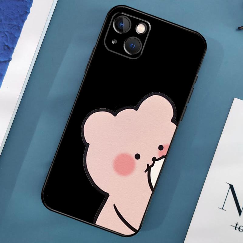 Cute Cartoon Animal Dinosaur Couple Phone Case For iPhone 15 14 Pro Max 11 13 12 Mini X XR XS Max SE 2020 7 8 Plus Cover Capa
