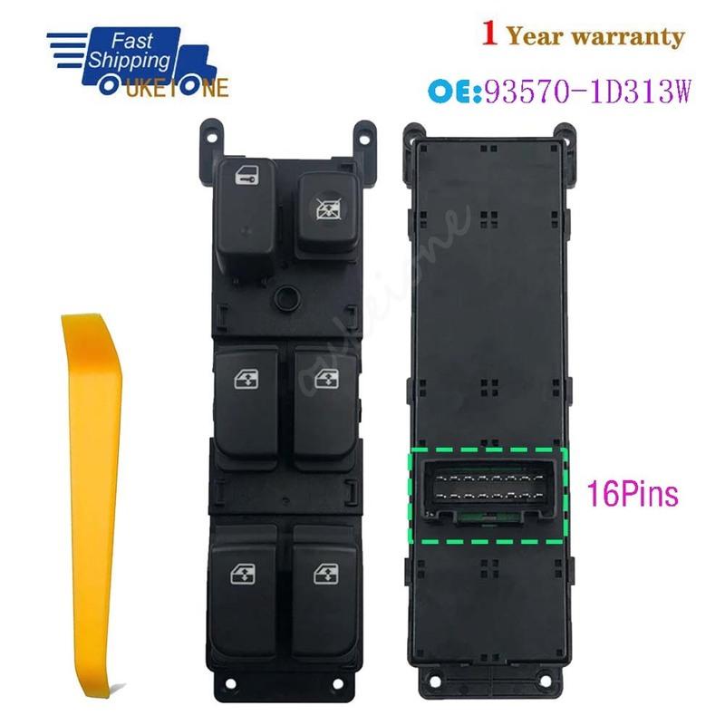 

93570-1D313W For Kia Carens (UN) 2006-2012 Front Left Master Driver Side Electric Power Window Switch Lifter Control Button