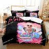 Pink Singer Tour Bedding Set Single Twin Full Queen King Size Bed Set Adult Kid Bedroom Duvetcover Sets Anime Bed Sheet Set