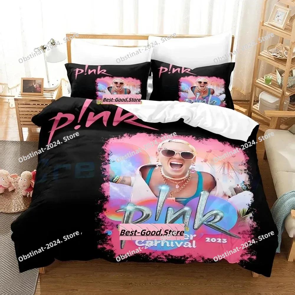 Pink Singer Tour Bedding Set Single Twin Full Queen King Size Bed Set Adult Kid Bedroom Duvetcover Sets Anime Bed Sheet Set