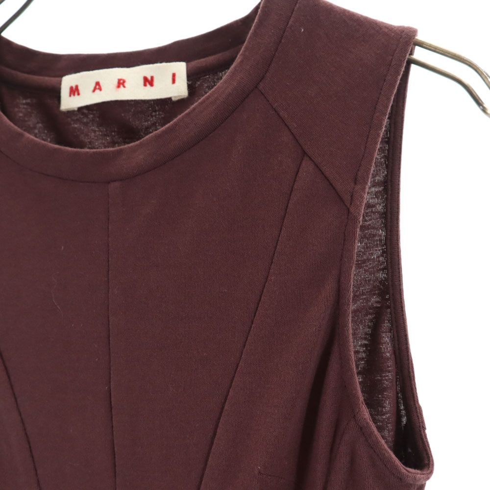 MARNI made in Italy No sleeve mini dress 38 Brown Women Used