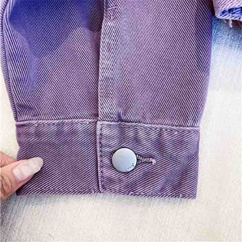 Women's Spring and Autumn Loose Denim Jacket Korean Style All-match Top Trendy Clothes Casual Coat Punk Streetwear Short