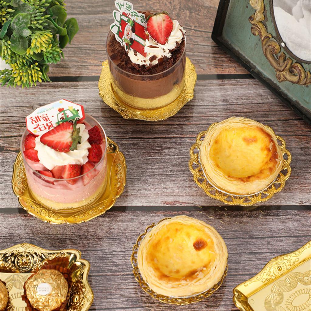 Gold Silber Aufbewahrungstablett Desktop Kosmetik Schmuck Aufbewahrungstablett Goldenes Rundes Snackteller Kleinteile Organizer Heimdeko