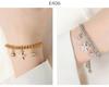 Women's Cute Japanese-Korean Fashion Bracelet: Hollow Heart Pendant, Round Bead, Real Gold Titanium Steel Jewelry