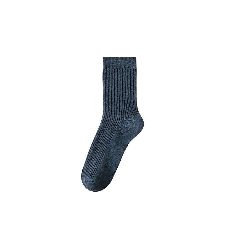 

Носки двойной вязки, Носки до середины икры, Мужские хлопковые модные длинные носки, Осенне-зимние стили, Махровые носки, Повседневные 1 pair