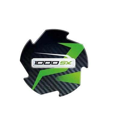 Protetor de Tanque Adesivo Protetor de Motocicleta Acessórios Serve para Kawasaki Ninja 1000 SX 1000SX 2024 Adesivo de Decoração (Verde)