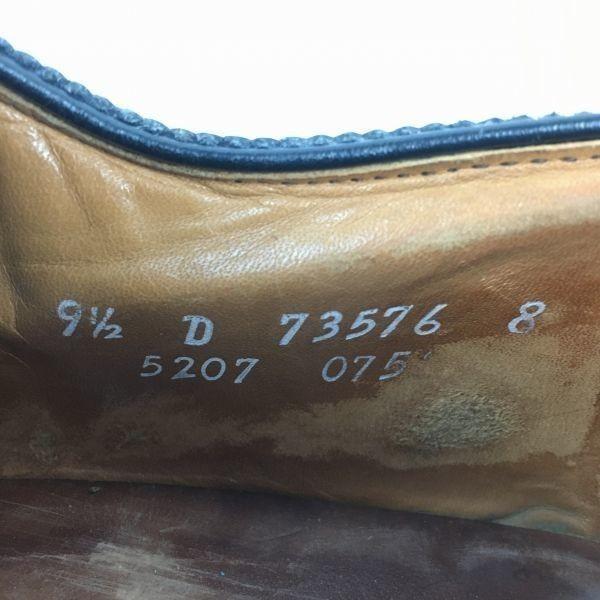 Allen Edmonds Sanford Vintage Cap Toe Shoes Black Size 9.5D 27.027.5 Men’s(USED)