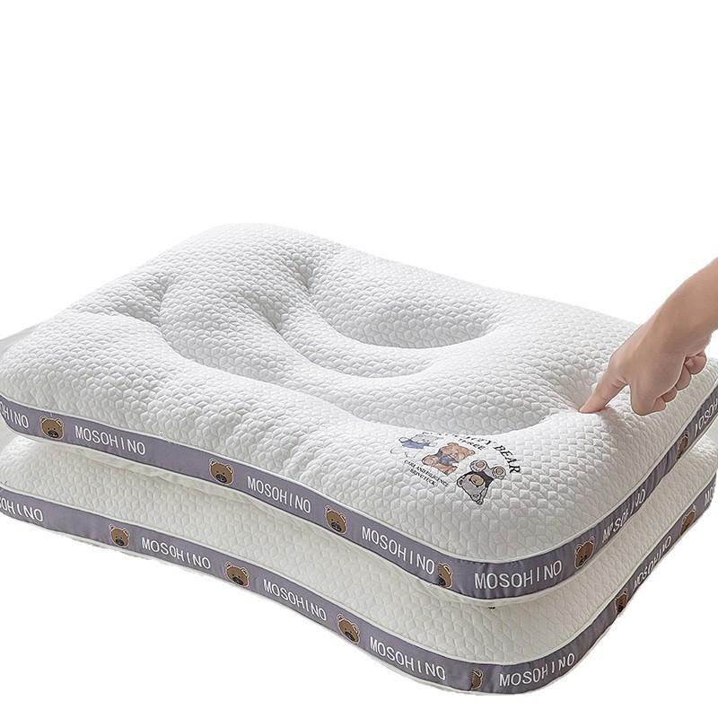 1Pc Cartoon Embroidered Pillow for Kidsren and Students Partitioned Neck Pillow Pillow Core