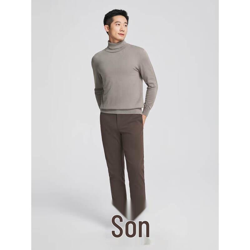 

YAER Men s Autumn/Winter Machine Washable Wool Blend Pullover Sweater XL (110cm)