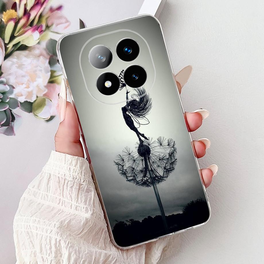 Soft Liquid Silicone Back Cover For Xiaomi Redmi Note 14 Pro Plus Phone Case Marble Gothic Style Bumper For Redmi Note 14 4G 5G