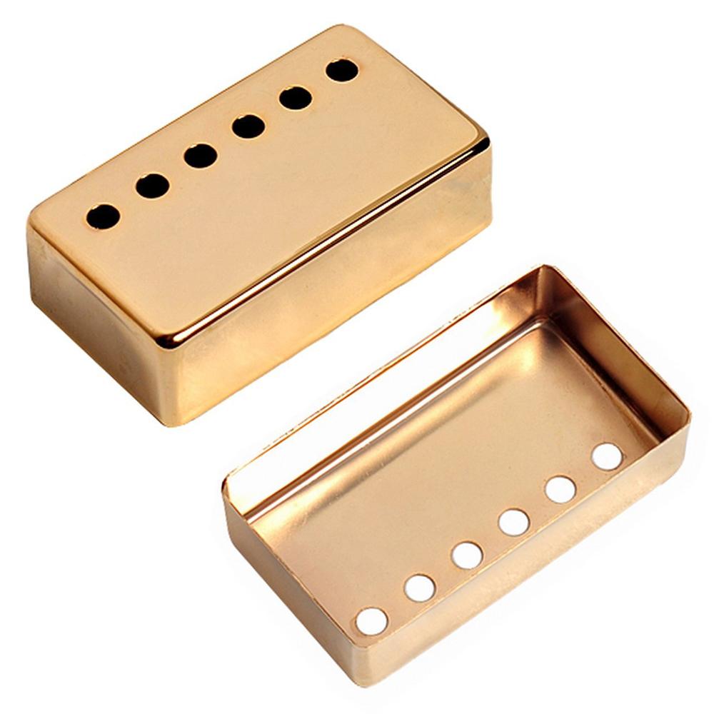 2Pcs Humbucker Guitar Pickup Cover 50mm + 52mm Pole Spacing Metal LP Guitar Neck Pickup Covers for Electric Guitar
