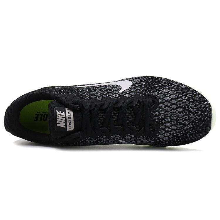 Nike Air Max Sequent Comfortable Mesh Low-Top Air Cushion Casual Running Shoes Unisex Sneaker Black Green 852461-011
