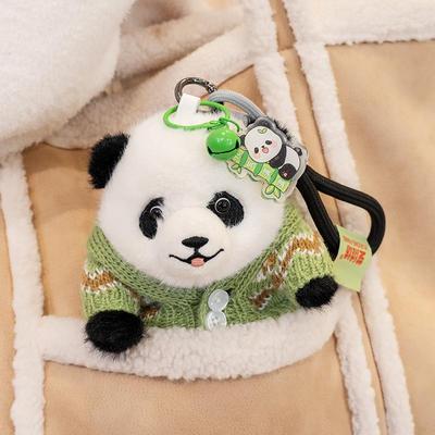 Panda Little Dolls Dolls National Treasure Plush Dolls Toys Bags Hanging Dolls Dolls Birthday Gifts for Men and Women
