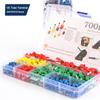 700pcs European Type Tube Terminals Wire Connector Crimper Cable Electrical Pressure Connection Ring Cold Crimp Terminals