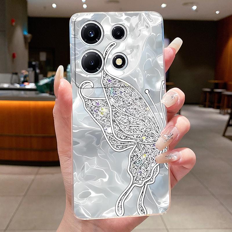 For Infinix Note 30 VIP Phone Case X6710 Clear Silicone Soft Cover For Infinix Note 30 VIP Fashion Flower Cases Note30 VIP Coque