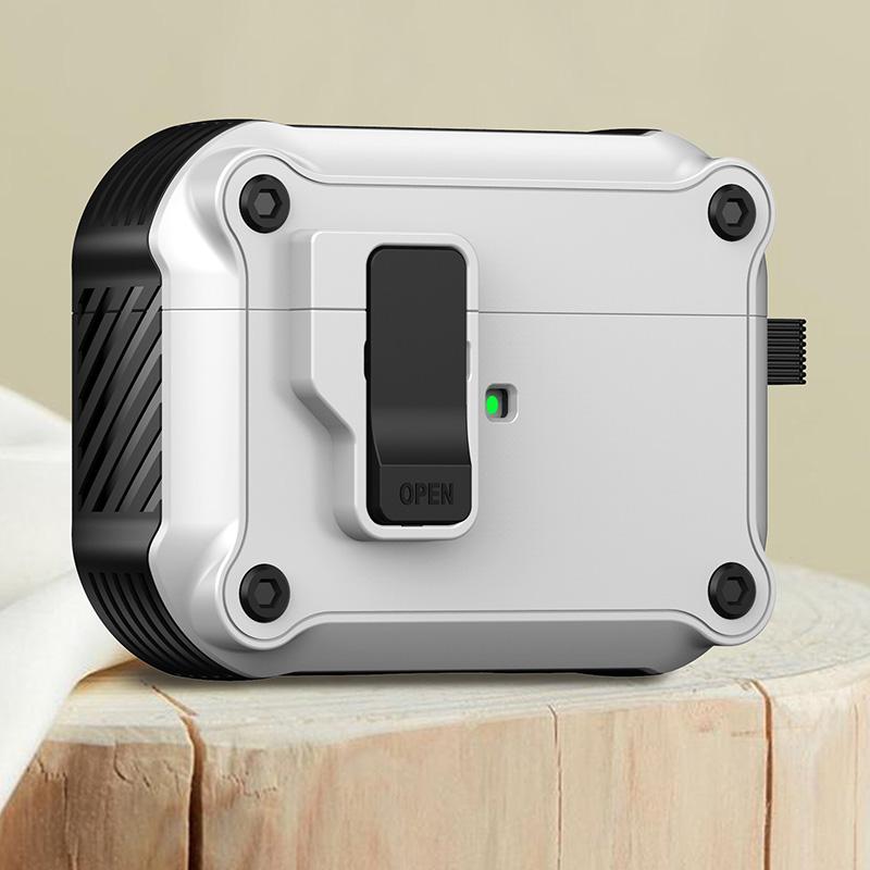 

Чехол для беспроводных наушников с автоматической блокировкой переключателя для Airpods Pro 2022, противоударный чехол для зарядки наушников, чехол для Airpods 2 3 airpods pro 2029 белый