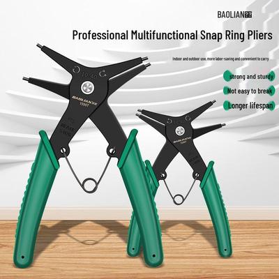 Baolian Multifunctional Two-in-One Internal/External Circlip Pliers & Spring Ring Tool