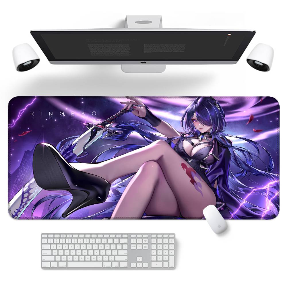 Honkai Star Rail Acheron Mouse Pad Rubber Thicken Overlock Gaming Table Mat Office Computer Keyboard Pad PC Mousepad