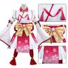 COSSA Sakura Miko Sakura Shrine Maiden Wig for School and Events Halloween, Parties, Festivals, Christmas, (XXL)