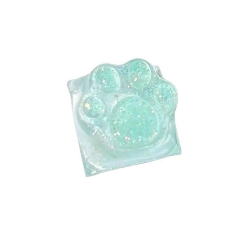 Color Resin Kitten Claw Keycap for Mechanical Keyboards Perfectly Gift for Gamers and Keyboard Customizers