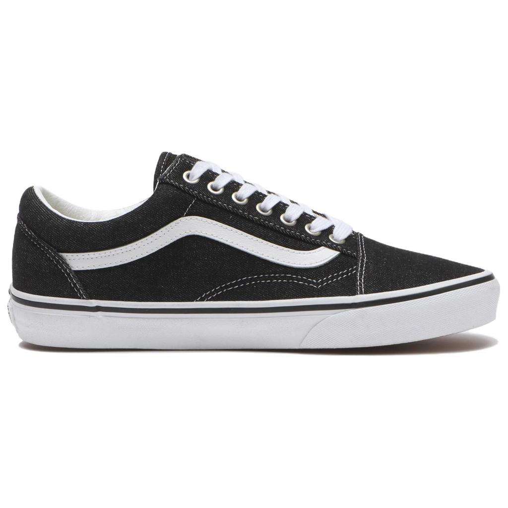 Vans Scarpe da Skate Old Skool in Denim Comode Versatili Basse Unisex Sneaker Nere VN000D7Z6BT