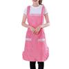 Cooking Apron Sleeveless Shoulder Strap Double Layer Anti-oil Kitchen Women Cleaning Apron Daily Use