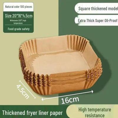 ZISIZ Square Air Fryer Parchment Paper Liners