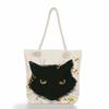 Cute Cats and Dogs Print Thick Rope Single-shoulder Beach Bag 7225 CLE
